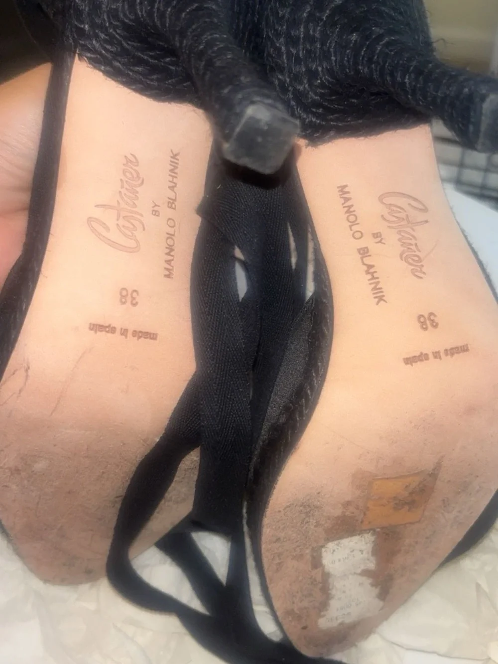 Manolo Blahnik x Castañer FITS 7.5 US Espadrille Wedges